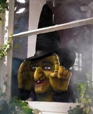 Scary Peeper, Tapping Witch, Window Prop