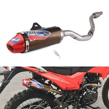 Dirt Bike Slip On Exhaust Muffler Pipe Full Kit For CRF230F CRF150F 2003-2013 (For: Honda)