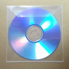 SALE! 500 SUPER CLEAR CD DVD PP POLYPROPYLENE POLY SLEEVE - PSP80 STITCHED EDGE