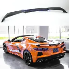 For 2020-2023 Corvette C8 Z51 Style Rear Trunk Spoiler Wing Patined Glossy Black