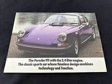 1973 Porsche 911 Foldout Catalog 911T T 911E E 911S S Final Year Sales Catalog