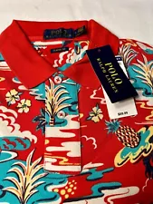 Polo Ralph Lauren Men Classic Tropical Hawaiian Polo Shirt Size M