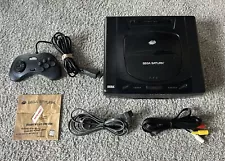 Sega Saturn Console + Cables & Controller Tested Works Great New Battery