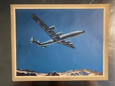 Lockheed Super Constellation 1649A Airplane Connie Rare Vintage Print Aviation