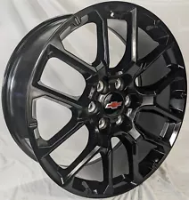 22" Black Wheels Rims for Chevy Silverado 1500 Avalanche Suburban Tahoe