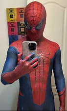 The Amazing Spider-Man Tasm Cosplay Costume Fully Puff Painted