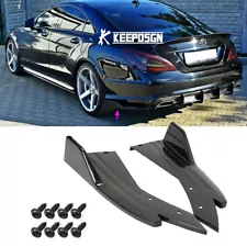 For Mercedes Benz CLS 63 AMG Gloss Rear Bumper Diffuser Splitter Lip Side Skirts (For: 2018 Mercedes-Benz CLS63 AMG S)