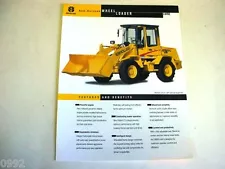 New Holland LW80 Wheel Loader Color Sales Sheet From 1999