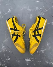 Asics Onitsuka Tiger Mexico 66 Shoes Yellow Sneaker Bruce Lee Kill Bill Sz 9