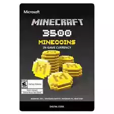 3500 Coins for use in Minecraft Xbox One