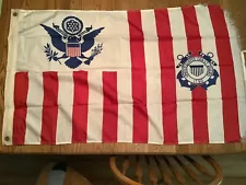 Vintage US Coast Guard Ensign Flag