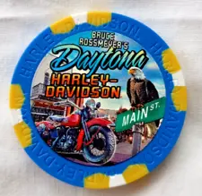 Harley Davidson Daytona Beach Main St. Old Bruce Rossmyer Poker Chip