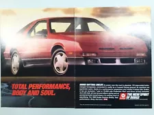 MISC406 Advertisement 1989 Dodge Daytona Shelby 2 page 2 piece