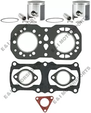 Polaris Indy 400 SPI Pistons Top End Gasket Kit 65mm Std Stock Bore 1985-1991 (For: Polaris 400)