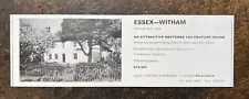 16thC House - Witham - Essex For Sale - 1971 Press Cutting r399