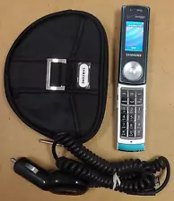 Samsung Juke SCH-U470 - Light Blue ( Verizon ) Rare MP3 Swivel Phone - Bundled