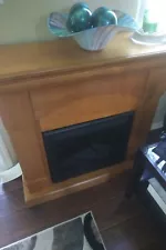 Fireplace - Electric, Wood Veneer on Base