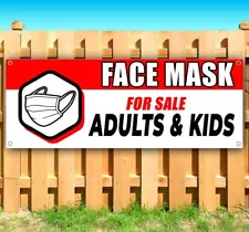 FACE MASK FOR SALE ADULT & KIDS Advertising Vinyl Banner Flag Sign Many Sizes