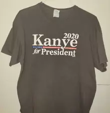 Kanye West "Kanye For President 2020" Graphic Print T-Shirt Size XL