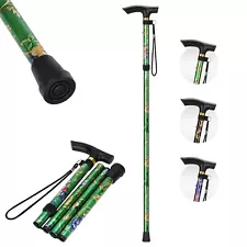 Canes for Women Floral Walking Stick Folding Cane 5-Level Adjustable Height