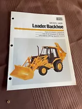 Case 580k Loader Backhoe Manufacturing Sales Specification Brochure