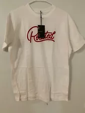 Starbucks RARE “roasted” White T shirt With Red Writing med