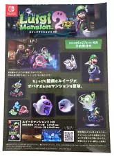 Nintendo Switch Luigi Mansion 2 Stickers Not for Sale Rare Item