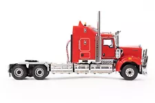 Kenworth C509 sleeper 6x4 in rosso red ,WSI/Drake truck models