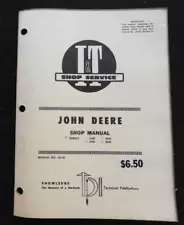 1983 JOHN DEERE "MODEL 2240 2440 2630 2640" TRACTOR I T SERVICE SHOP MANUAL