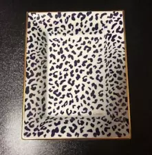 Cartier not for sale leopard print tray plate dish with box