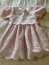 Vintage Girl’s Girls Size 2T 2 Toddler Ultra Girl Pageant Pink Dress Outfit