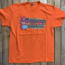 World Of Outlaws Sprint Cars T-Shirt Mens Size L Orange