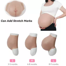 Silicone Pregnant Belly S/M/L Size Fake Belly For Cosplay Transgender Drag Queen