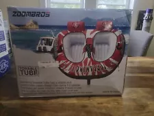 ZOOBROS Towable Tubes for Boating 2 Person, Water Tubes for Boats to Pull