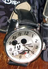 New ListingUnused Mickey Mouse Wristwatch, Black Band, Large, 1928 Brand