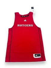 NWT$90 Adidas Rutgers Swingman Basketball Jersey Red size M IB6033 Slim Fit