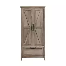 New ListingModern Farmhouse Armoire, Rustic Gray Finish