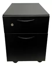 Steelcase 2-Drawer Mobile Pedestal/File Cabinet - Black