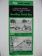 1958 JOHN DEERE HAY BALE EJECTOR, BARN ELEVATOR BROCHURE