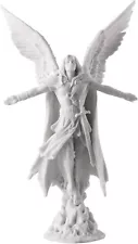 Saint Michael Ascending Angel Statue Sculpture 11" Tall (White) *GIFT BOXED