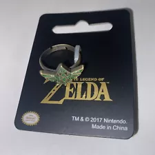 Legend Of Zelda Triforce Logo Ring NICE Metal Adjustable Nintendo Bioworld NEW!