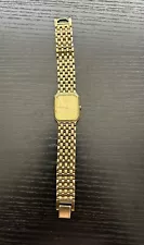 VINTAGE MEN'S SEIKO 5Y30-5D60 GOLD TONED DRESS WATCH Untested Sale As Is