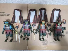 NECA Teenage Mutant Ninja Turtles Action Figures Lot Of 4 Movie Samurai TMNT