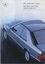 Mercedes Benz W124 Coupe 230 300 CE 1988-89 Original UK Sales Brochure