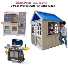 Outdoor Playhouse For Kids Toddlers Pretend Back Yard Toy Gift MEGA PACK SALE !