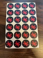 Buckeye Full Size Football Helmet Award Stickers Decals