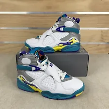 Nike Air Jordan 8 Retro White Aqua Varsity Red 2019 CI1236-100 Women’s Size 7