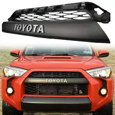 Front Grille For 2020-2023 Toyota 4Runner TRD Pro Grill W/Letter Matte Black ABS