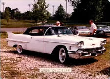 1958 Cadillac Series 62 convertible auto car show photo 3.5x5 FREE SHIPPING