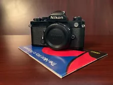 Nikon Black FM 35mm Camera Body Meter Tested (4/12/23) Works Great! Brassing!